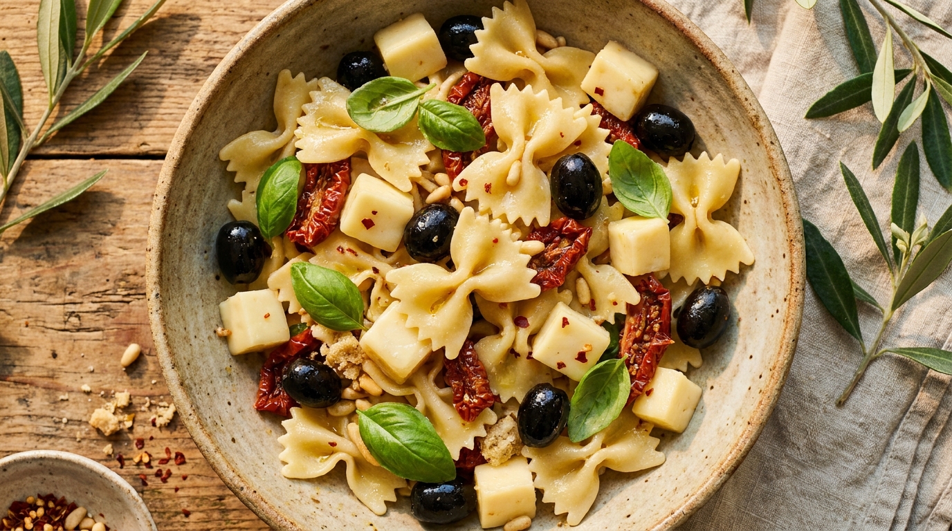 découvrez notre recette de salade de pâtes à l'italienne au fromage fondant, une explosion de saveurs fraîches et gourmandes parfaite pour vos repas d'été ou apéritifs.