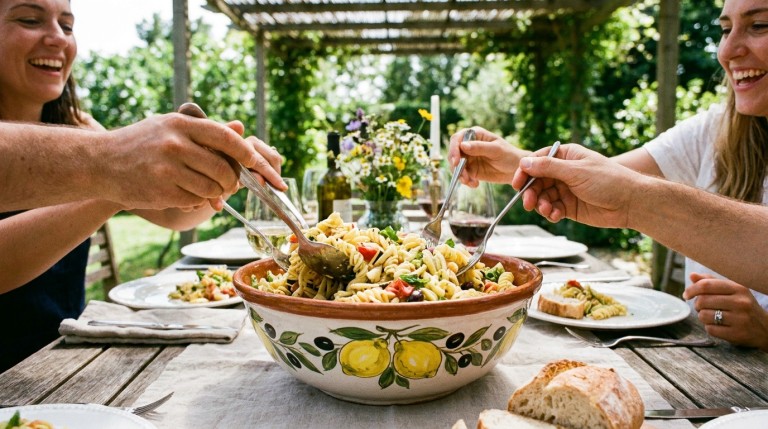 découvrez une délicieuse salade de pâtes à l'italienne au fromage fondant, une recette savoureuse et facile à préparer pour un repas gourmand et plein de fraîcheur.