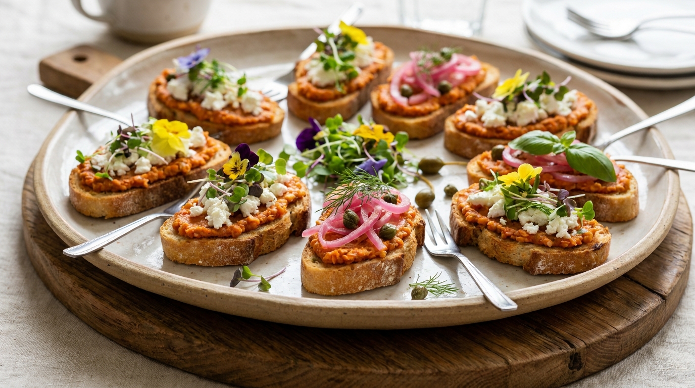 découvrez nos délicieuses tartines aux lentilles corail et fromage frais, une explosion de saveurs à chaque bouchée pour un repas sain et gourmand.
