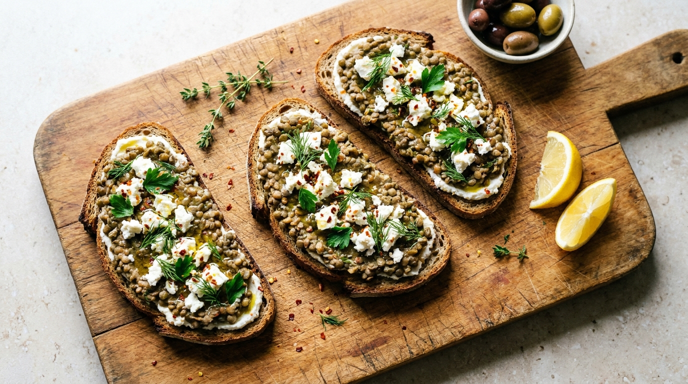 découvrez nos délicieuses tartines aux lentilles corail et fromage frais, une recette savoureuse et saine qui ravira vos papilles à chaque bouchée.