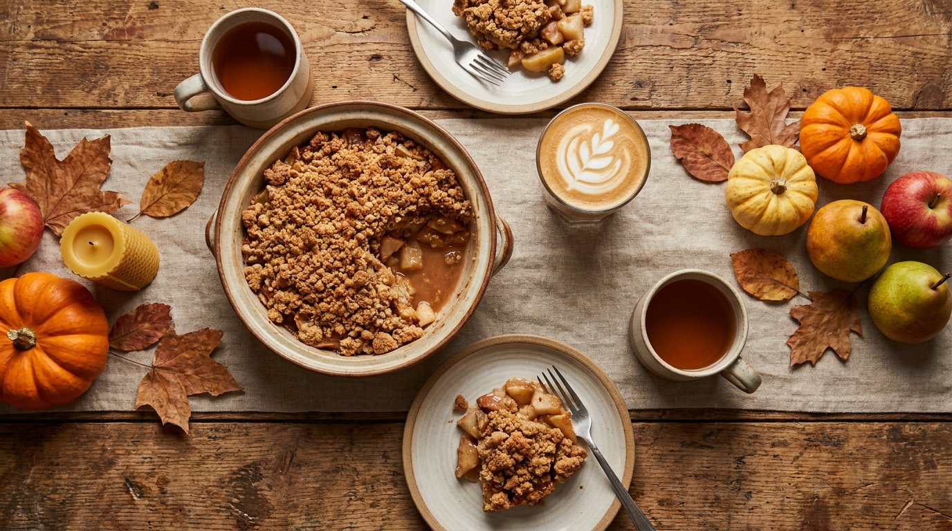 découvrez notre recette légère et simple de crumble pomme-poire à la cannelle, un dessert délicieux et réconfortant parfait pour toutes les occasions.