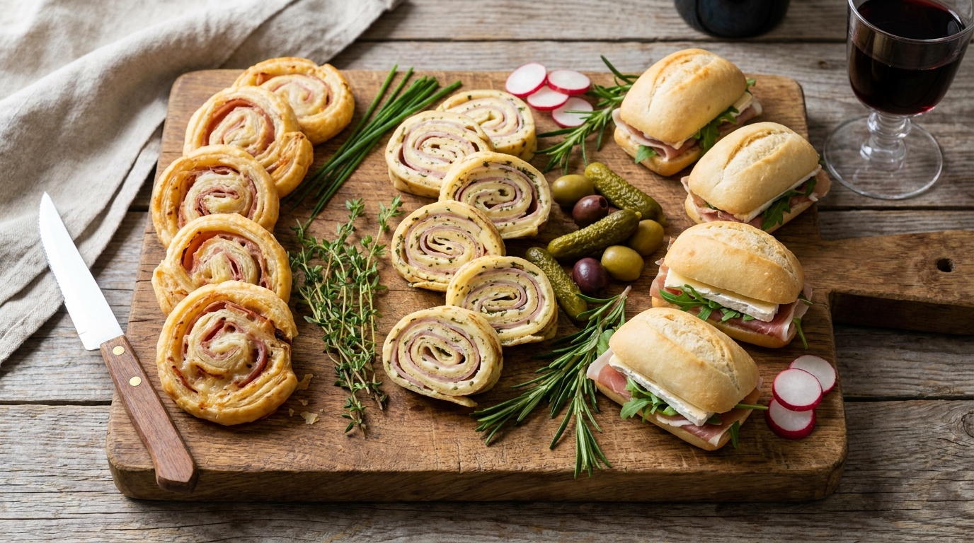 découvrez notre recette simple et rapide de roulés de jambon au fromage frais, ail et fines herbes, pour un apéritif gourmand et facile à préparer.