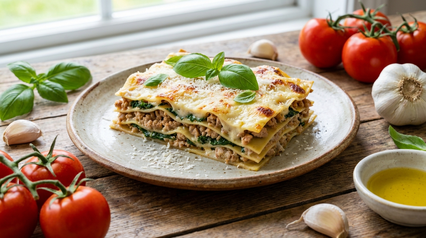découvrez notre recette de lasagnes légères à la dinde, alliant gourmandise et minceur pour un repas sain et savoureux.