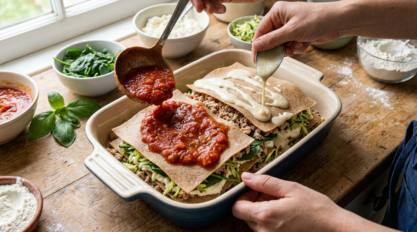 découvrez notre recette légère de lasagnes à la dinde, alliant saveur et minceur pour un repas sain et gourmand. facile à préparer, idéal pour équilibrer votre alimentation.