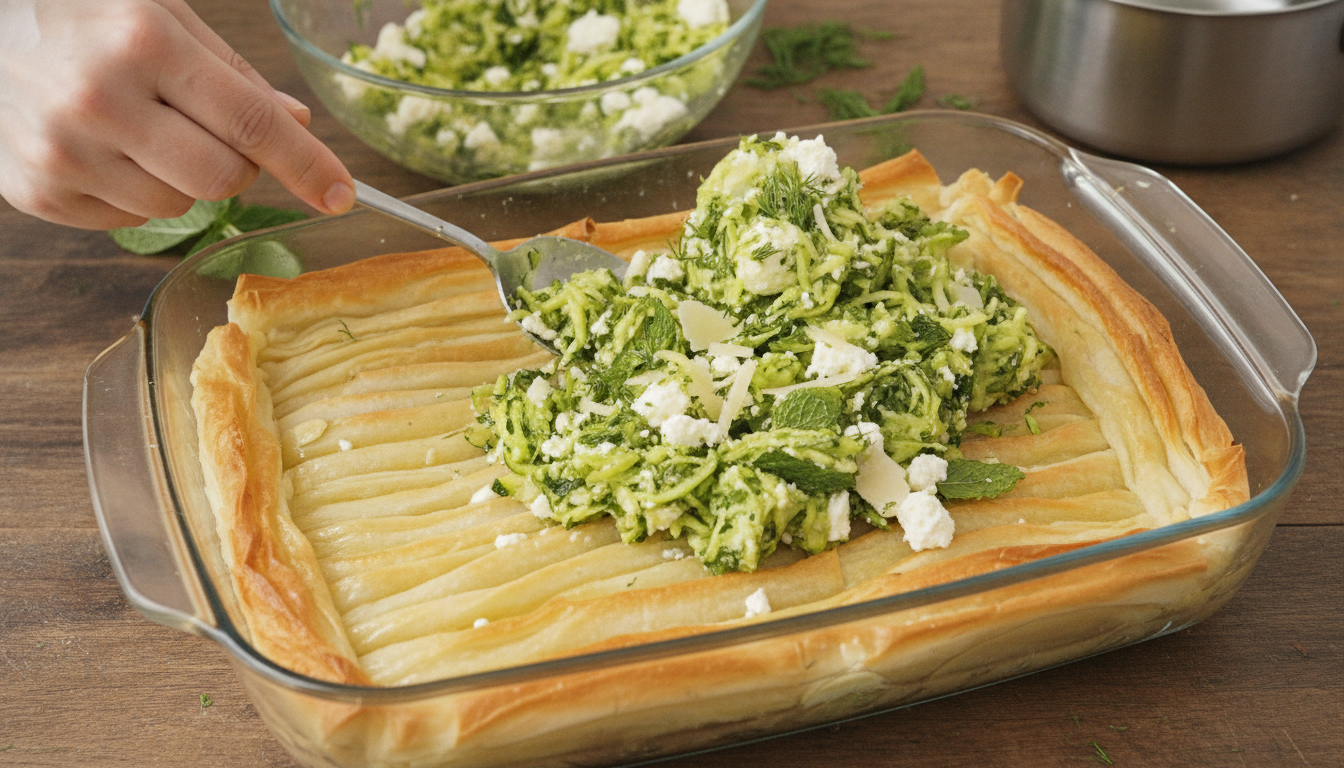 découvrez le crinkle cake courgette-feta, un faux feuilleté savoureux et élégant qui sublime votre buffet sans nécessiter de technique compliquée. facile à réaliser et délicieux, il éblouira vos invités à coup sûr !