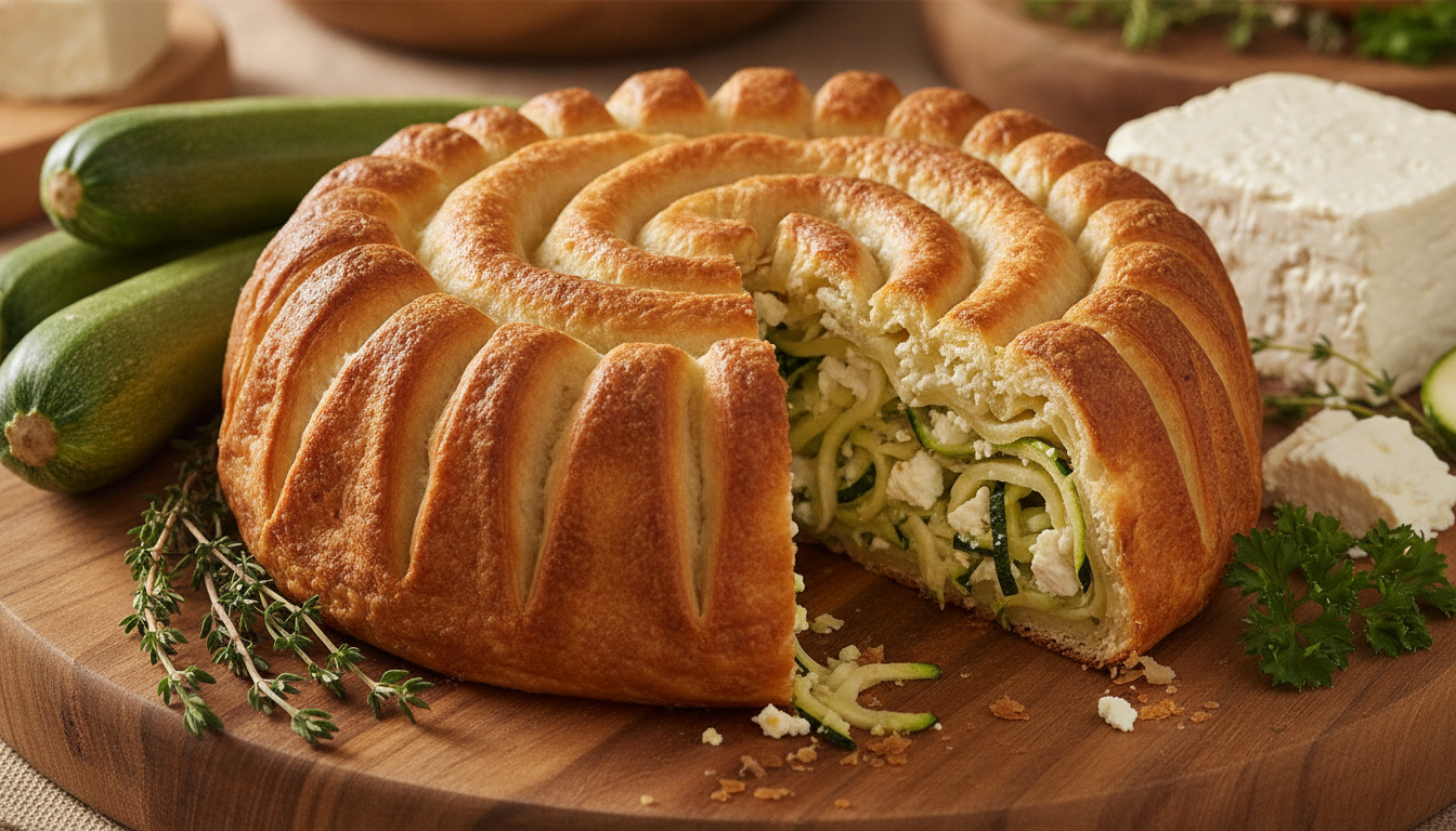 découvrez le crinkle cake courgette-feta, un délicieux faux feuilleté simple à réaliser qui séduira vos invités et sublimera votre buffet sans aucune difficulté technique.