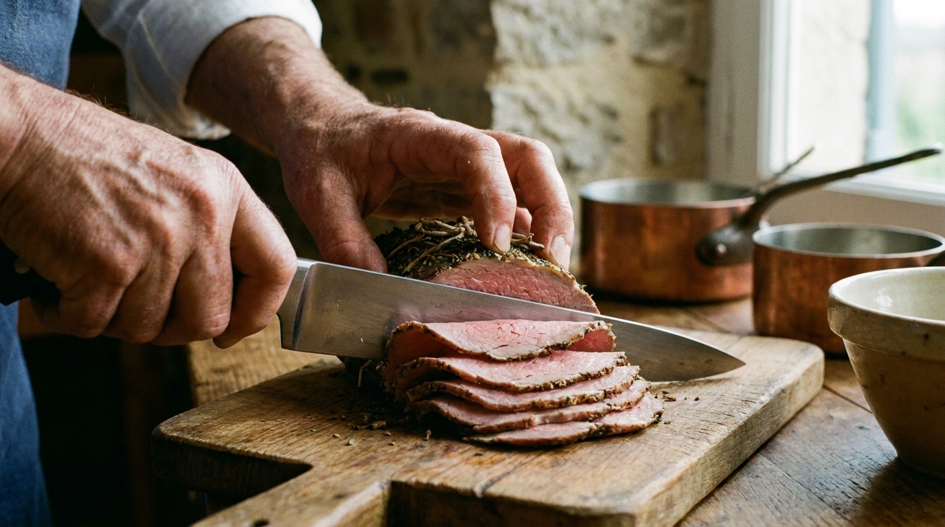 découvrez le secret ancestral pour réussir un rôti de bœuf froid exquis, parfait pour des déjeuners d'été en terrasse pleins de saveurs et de fraîcheur.