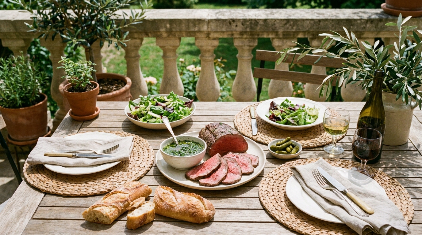 découvrez le secret ancestral pour réussir un rôti de bœuf froid exquis, parfait pour des déjeuners d'été frais et savoureux en terrasse.