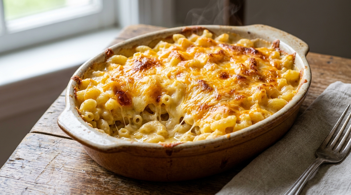 découvrez notre recette ultime de macaroni gratiné au cheddar pour un mac and cheese fondant, crémeux et gourmand, parfait pour un repas réconfortant en famille.