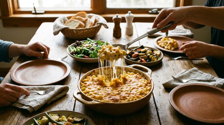 découvrez la recette ultime du macaroni gratiné au cheddar, un mac and cheese fondant et gourmand, facile à préparer pour régaler toute la famille.
