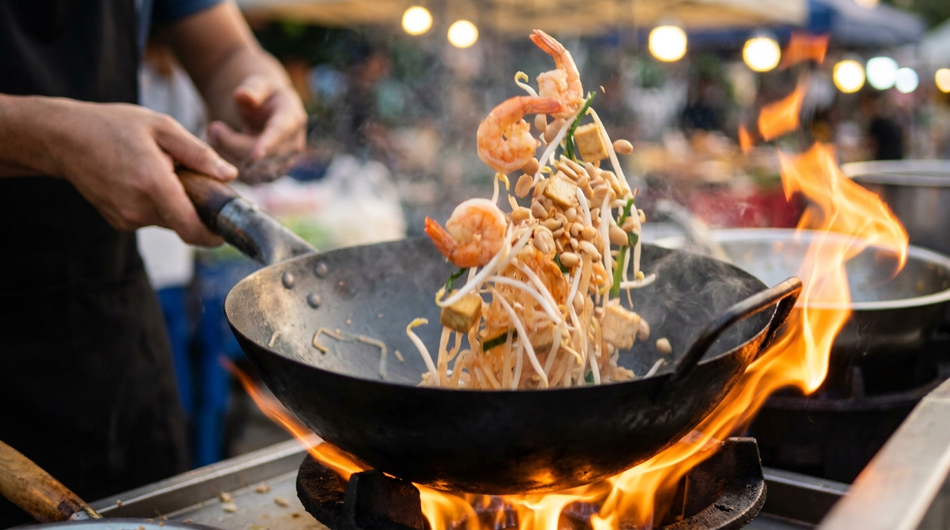 découvrez notre recette légère de pad thaï aux crevettes, parfaite pour un repas savoureux et prêt à emporter. facile à préparer et délicieuse à savourer partout.
