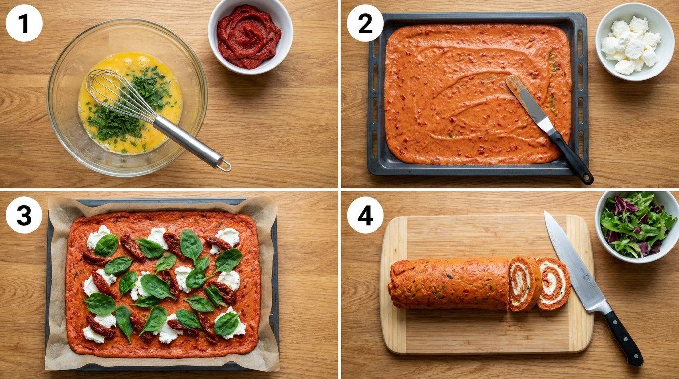 découvrez notre recette savoureuse de roulé gourmand à la tomate et tomme de chèvre, parfaite pour un repas facile et délicieux.