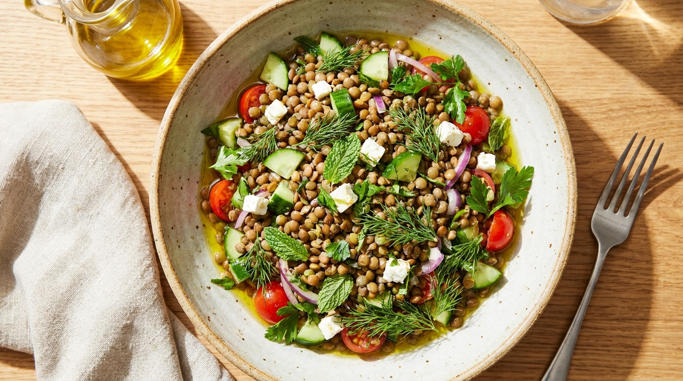 découvrez notre recette minceur de salade de lentilles fraîche et légère, parfaite pour un repas sain et gourmand à adopter sans hésitation.