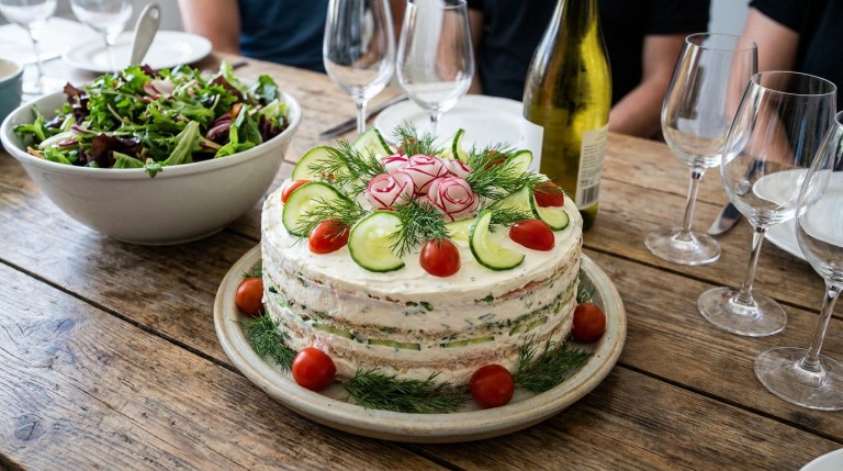 découvrez notre recette gourmande de sandwich cake au thon et crudités, parfait pour partager un moment convivial et savoureux entre amis ou en famille.