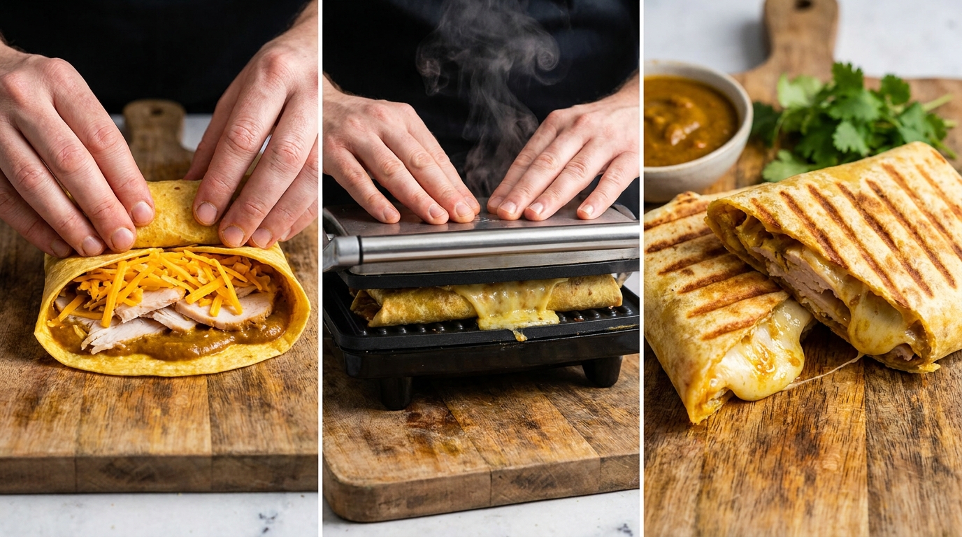 découvrez nos wraps gourmands à la dinde, fromage à la moutarde, curry et coriandre, une explosion de saveurs qui ravira vos papilles à chaque bouchée.