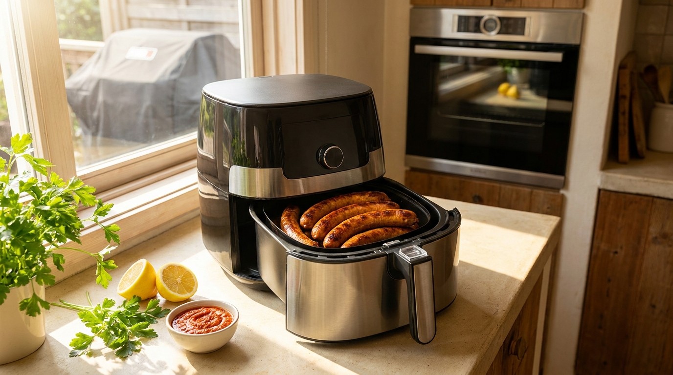 découvrez comment l'air fryer révolutionne la cuisson des merguez en été, offrant une viande dorée et savoureuse sans nécessiter l'utilisation du four ou du barbecue.