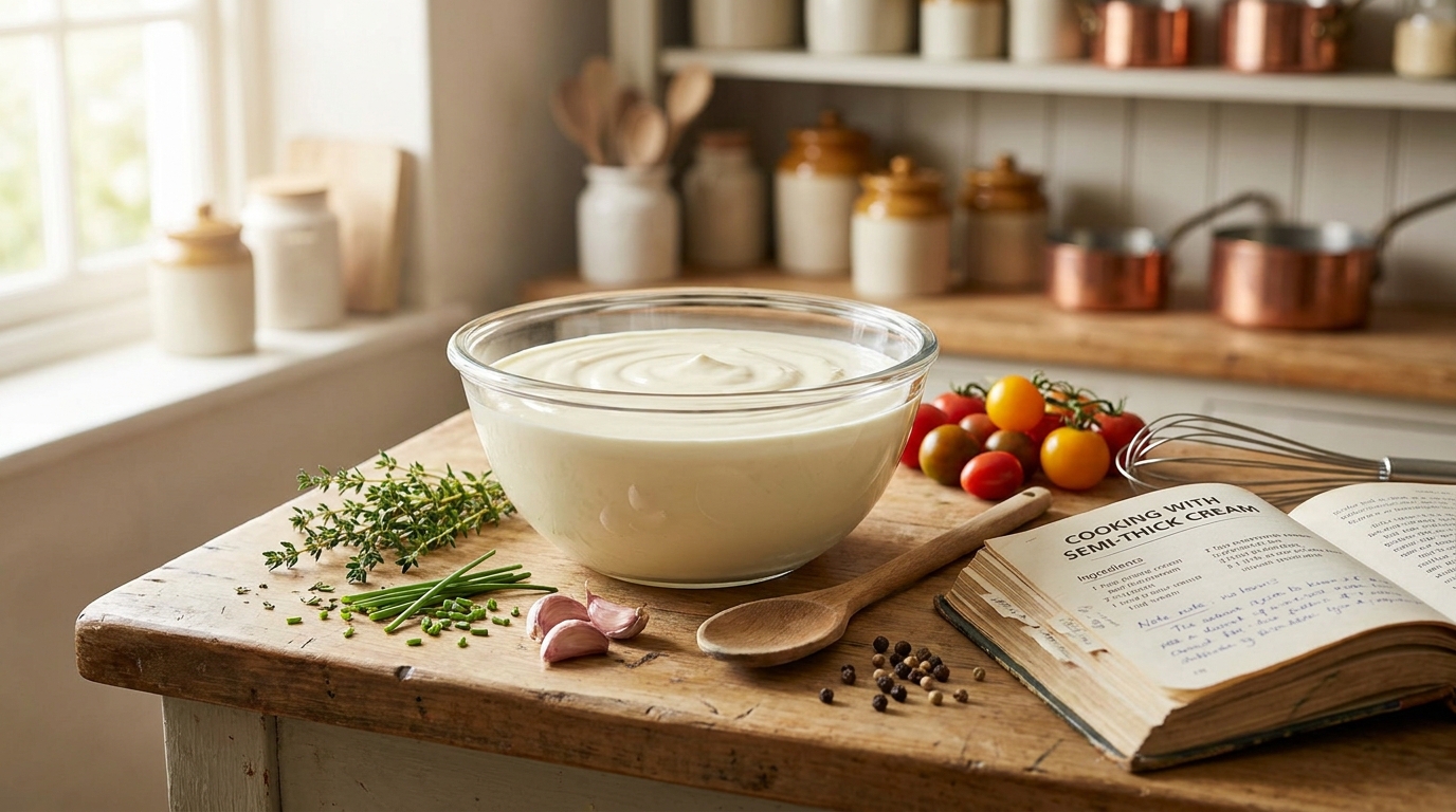 découvrez tout sur la crème semi-épaisse : ses caractéristiques, ses utilisations en cuisine et des astuces pratiques pour sublimer vos recettes.