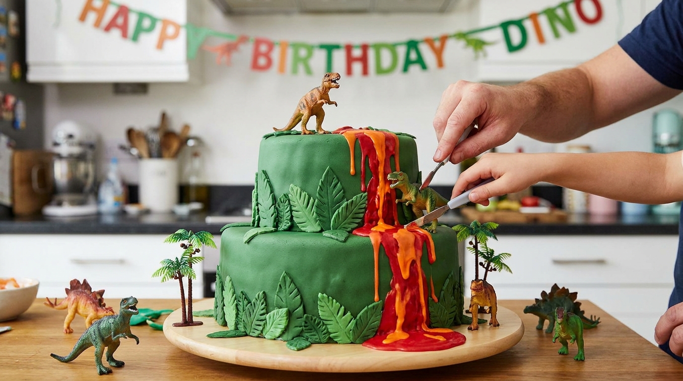 découvrez notre recette maison du délice chocolaté jurassic world, accompagnée de décorations dinosaures pour un festin préhistorique gourmand et ludique.