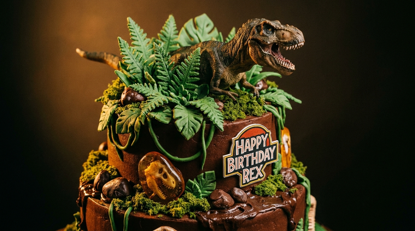 découvrez notre recette maison du délice chocolaté jurassic world, accompagnée d'une décoration dinosaures originale pour un festin préhistorique délicieux et amusant.