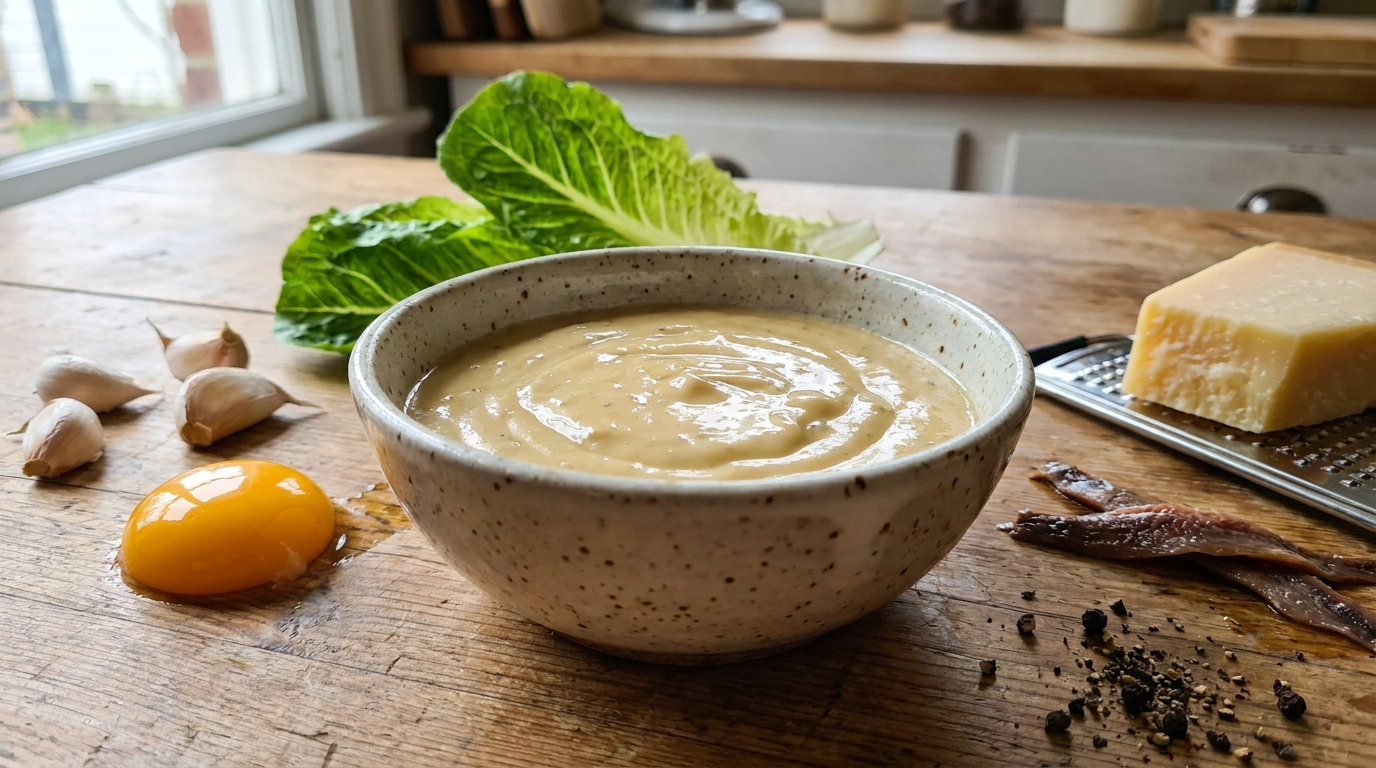 découvrez le secret de la sauce césar ultra crémeuse grâce à un ingrédient unique qui sublime toutes vos recettes. une touche gourmande qui change tout !