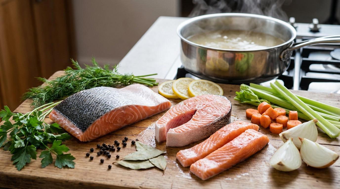 découvrez comment maîtriser la cuisson du saumon au court-bouillon avec notre guide détaillé, adapté à chaque type de morceau pour un résultat parfait et savoureux.