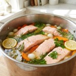 découvrez comment maîtriser la cuisson du saumon au court-bouillon grâce à notre guide complet, adapté à chaque type de morceau pour un résultat parfait et savoureux.