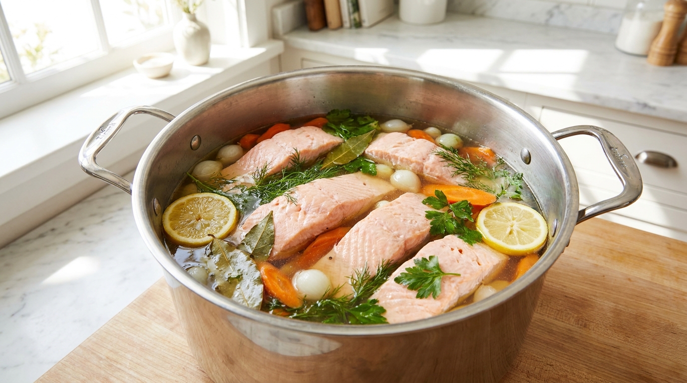 découvrez comment maîtriser la cuisson du saumon au court-bouillon grâce à notre guide complet, adapté à chaque type de morceau pour un résultat parfait et savoureux.