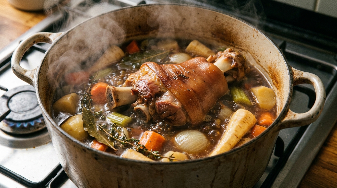 découvrez nos recettes savoureuses, astuces de cuisson et la durée idéale pour réussir votre jarret de porc demi-sel à la perfection.