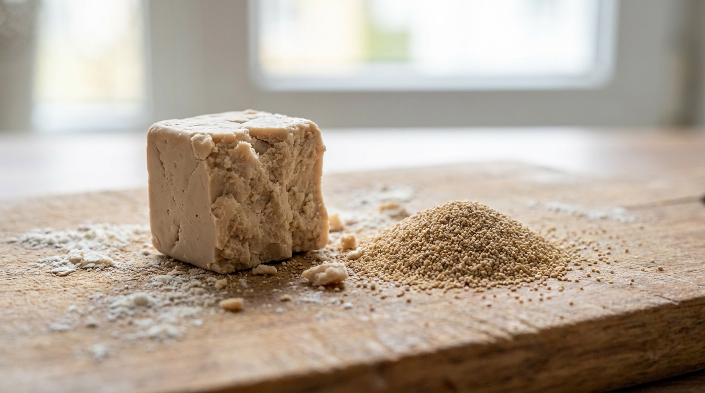 découvrez notre tableau pratique et guide de conversion pour comprendre les différences entre la levure fraîche et la levure sèche, et choisissez la meilleure option pour vos recettes de pâtisserie.