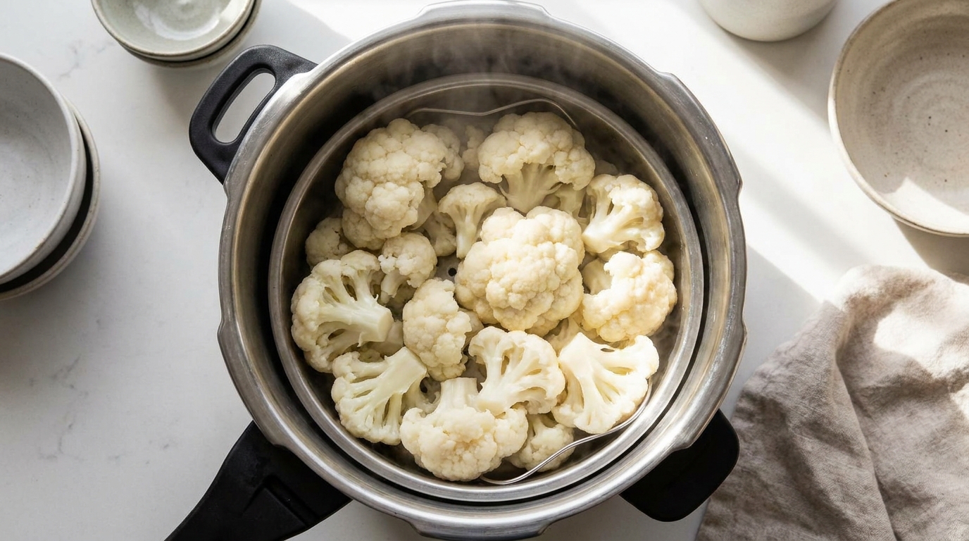 apprenez à cuire parfaitement le chou-fleur à la cocotte-minute grâce à nos conseils pratiques et aux durées de cuisson idéales pour un plat savoureux et rapide.