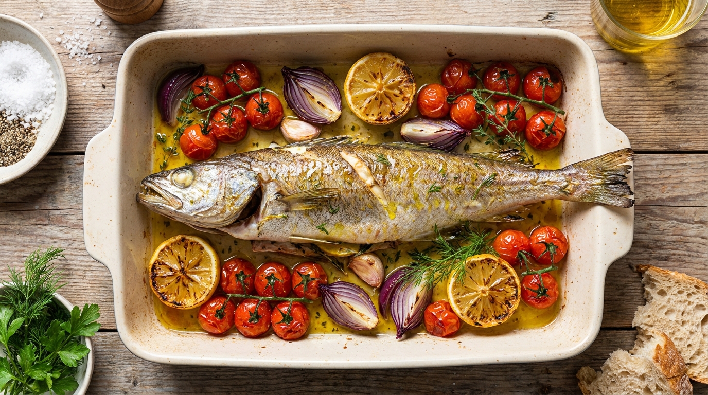 découvrez notre recette facile et savoureuse de merluchon entier rôti au four, idéale pour un repas gourmand et rapide à préparer.