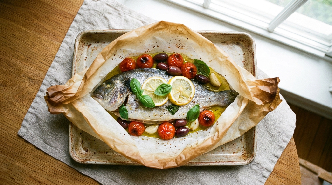 découvrez une recette italienne savoureuse et légère de papillote de poisson, facile à préparer en moins de 20 minutes pour un repas sain et gourmand.