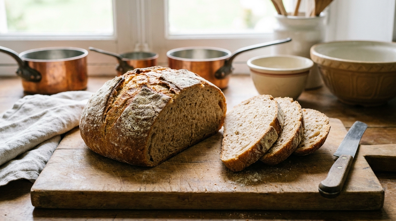 découvrez une recette simple et inratable pour réaliser un pain maison délicieux à la farine complète, parfait pour un repas sain et gourmand.